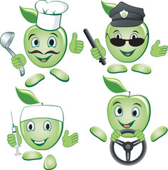 Apples icon set- Occupation