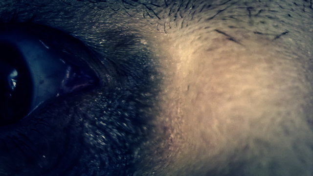 Old man distortion disturbing eye horror nightmare