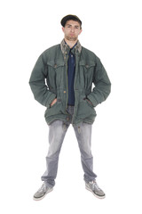 Sullen young homeless