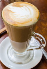 Latte coffee