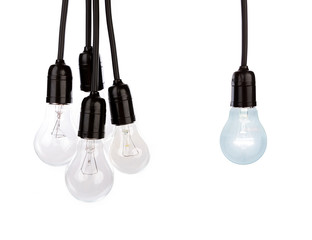 Hanging light bulbs