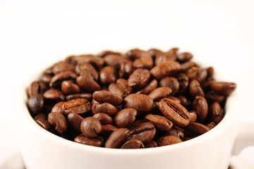 Fototapeta premium Cup of coffee beans