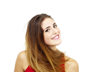 Fototapeta premium Portrait of a young happy woman