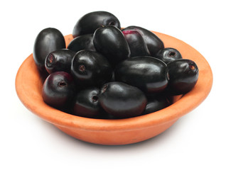 Fresh Blackberry on a clay pot