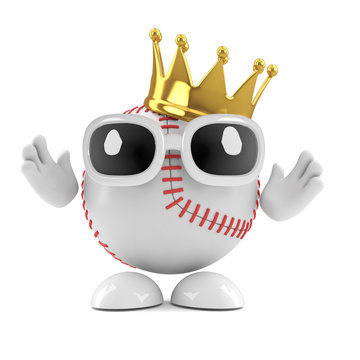 Baseball wears a golden crown