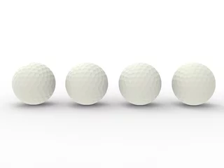 Photo sur Aluminium Sports de balle 4 golf balls