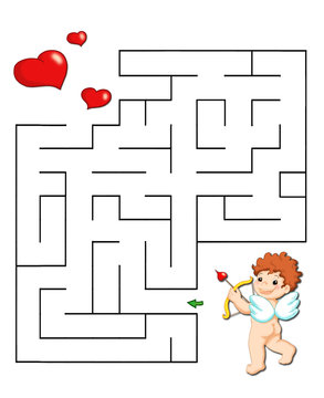 gioco labirinto con cuori