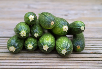 Freshly Picked Courgettes