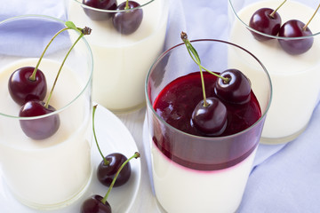 Italian dessert panna cotta
