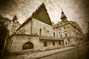 Obraz premium Old-New Synagogue in Prague