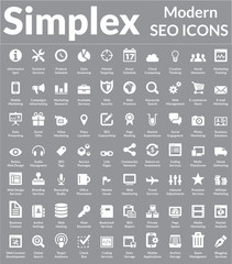 Simplex - Modern SEO Icons (Light Version)