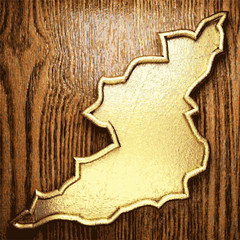 golden and wood background