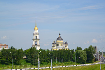 Rybinsk, Russia. View of the Spaso-Preobrazhensky cathedral