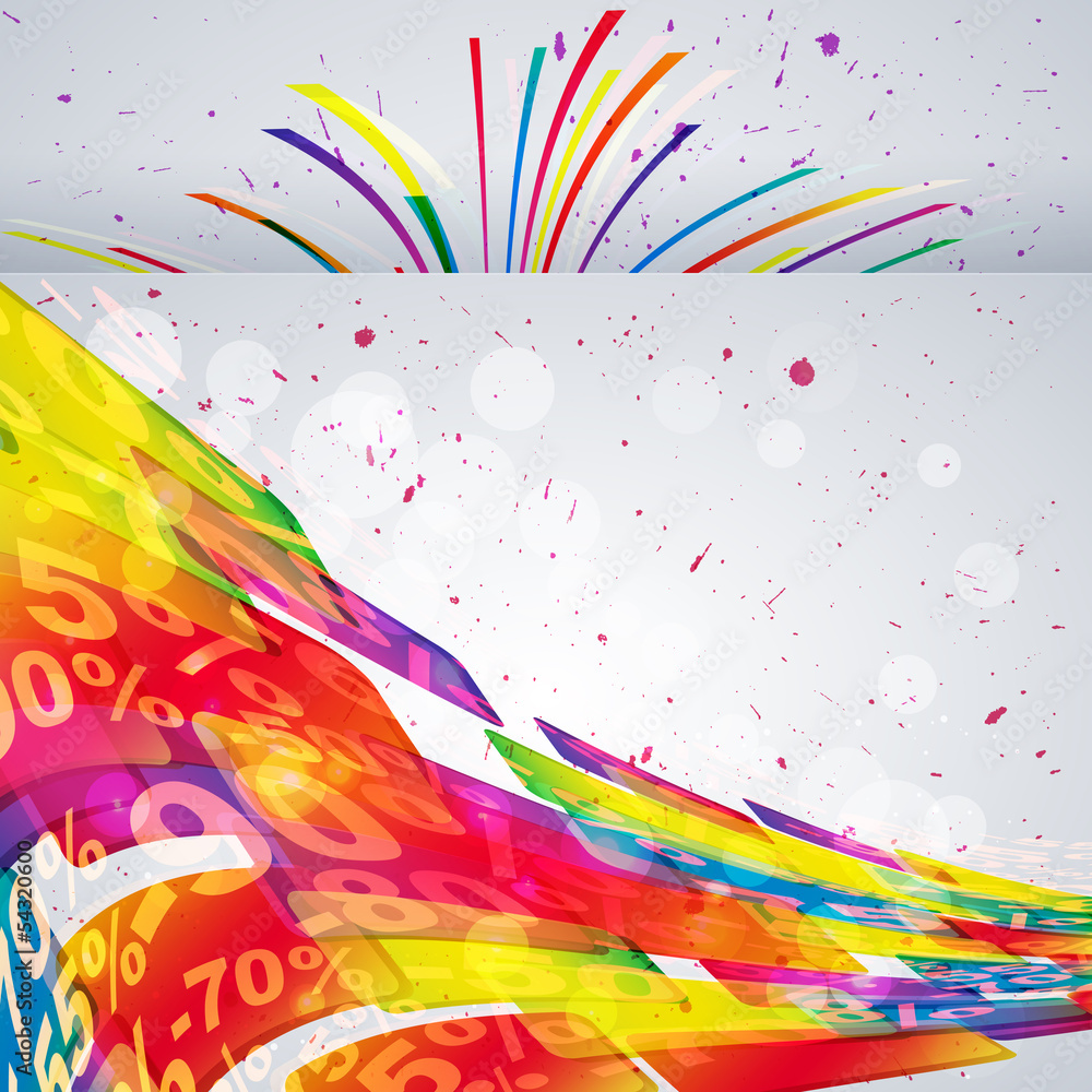 Poster abstract background with design elements.