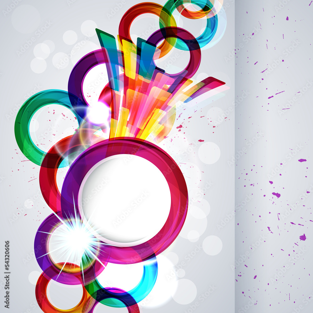 Poster abstract background with design elements.