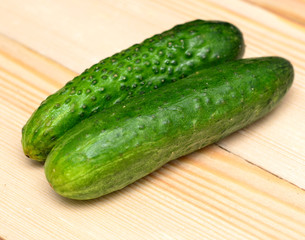 two cucumbers