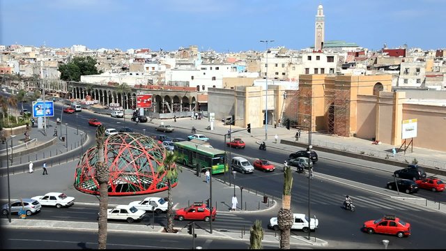 United Nations Square in Casablanca, Morocco
