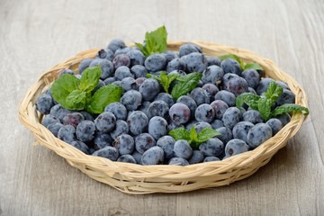 Cestino di mirtilli