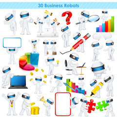 3d Business man in fully scalable vector