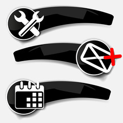 Background with abstract blank for text with icons