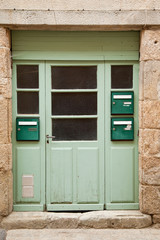 Naklejka premium La porte aux boîtes à lettres