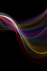 abstract ribbon waves