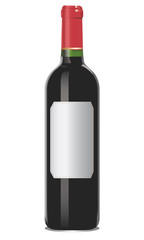 Bouteille de vin rouge