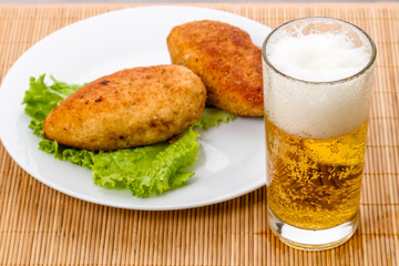 Beer and cutlets