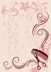 beauty salon vector background