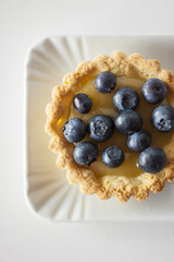 Tartlet with blueberries
