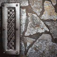 metal and stone background