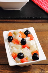 Esqueixada, ensalada de bacalao. Cod salad