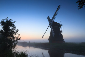 Dawn at windmill