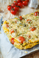 polenta with sun-dried tomatoes and cheese