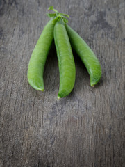 heap of fresh pea pods