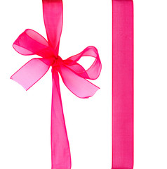red ribbon with bow