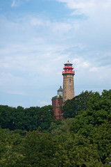 Fototapeta na wymiar Leuchttürme auf Kap Arkona, Rügen, Mecklenburg-Vorpommern