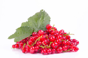 fresh fruits isolated on white