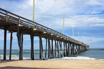 pier on Rodanthe beach