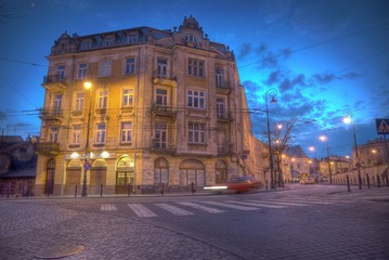 Obraz premium Lublin City streetview