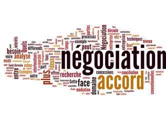 Négociation (collective, commerciale; tagcloud français)