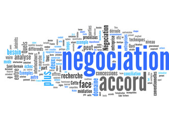Négociation (collective, commerciale; tagcloud français)