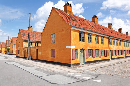 Nyboder, weltbekanntes Stadtviertel f&uuml;r Seeleute in Kopenhagen