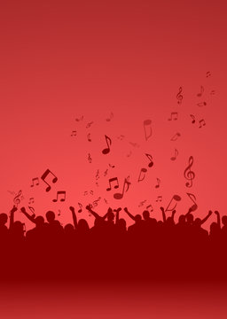 Menschen singen