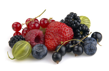 set of berries