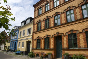 Fototapeta na wymiar Häuser in Malmö, Schweden