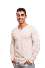 Obraz premium Portrait of a smiling young man