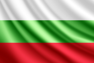 Waving flag of Bulgaria,vector