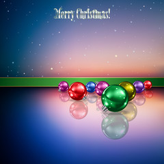 Abstract background with Christmas decorations