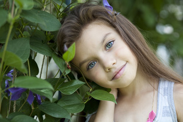 Portrait of beautiful little girl